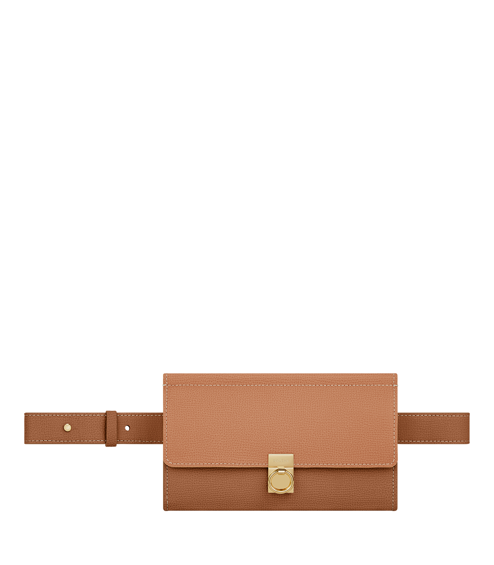 Numéro Sept Belt - Textured Duo Camel
